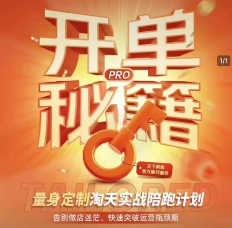 淘宝开单秘籍PRO,量身定制淘天实战陪跑计划,告别做店迷茫、快速突破运营瓶颈期-赢家共创-资源网-最新项目分享网