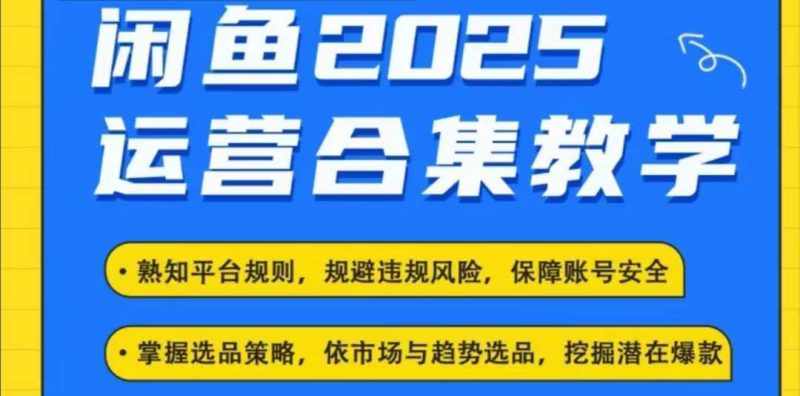 2025闲鱼电商运营全集，2025最新咸鱼玩法-赢家共创-资源网-最新项目分享网