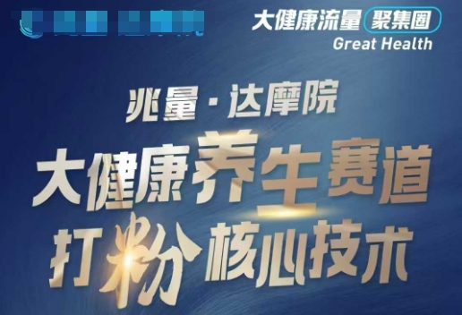 大健康打粉引流，大健康养生赛道暴利打粉新玩法-赢家共创-资源网-最新项目分享网