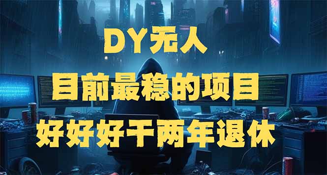 DY无人，目前最稳的项目，矩阵放大边旅游边赚钱，好好好干两年退休-赢家共创-资源网-最新项目分享网