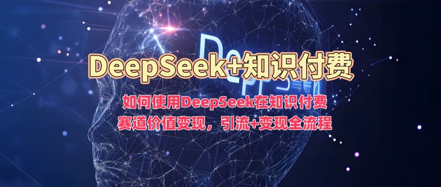 如何使用DeepSeek在知识付费赛道价值变现，引流+变现全流程-赢家共创-资源网-最新项目分享网