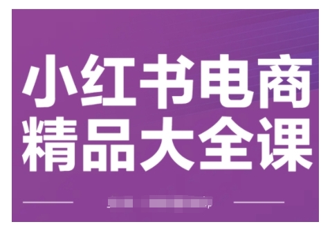 小红书电商精品大全课，快速掌握小红书运营技巧，实现精准引流与爆单目标，轻松玩转小红书电商(更新2月)-赢家共创-资源网-最新项目分享网