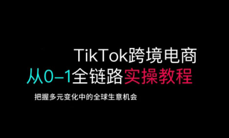 TikTok跨境电商从0-1全链路全方位实操教程，把握多元变化中的全球生意机会-赢家共创-资源网-最新项目分享网