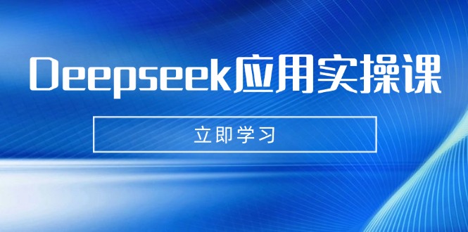 Deepseek应用实操课：AI制作数字妈妈、写真、短视频，辅导作业，PPT制作等-赢家共创-资源网-最新项目分享网