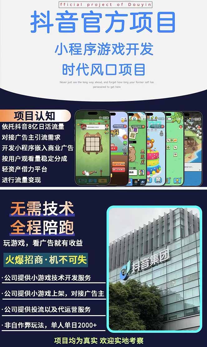 图片[1]-2025最热抖音官方项目 Ai时代风口项目小程序游戏开发 实测单个游戏日收…-赢家共创-资源网-最新项目分享网