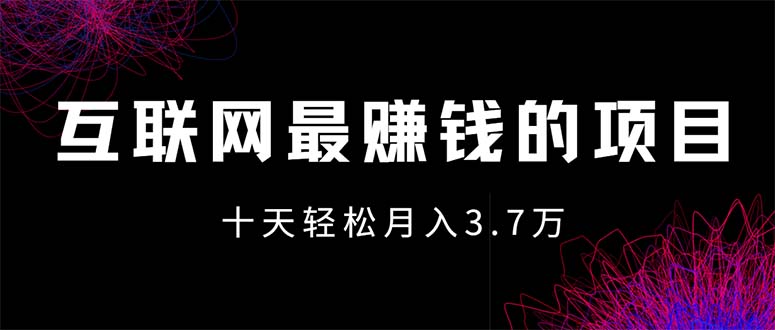 （12396期）互联网最赚钱的项目没有之一，轻松月入7万+，团队最新项目-赢家共创-资源网-最新项目分享网